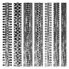 vector detailed tyre track prints N2