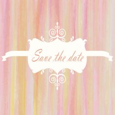 Save the date pink rose yellow light color wedding background Vi N2