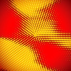 Scattered yellow balls background N2