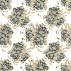 Seamless pattern with beautiful spring flowers and plants N20