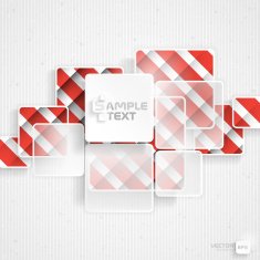 White Square Element On Stripes Background N3