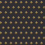 Golden cross background pattern