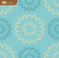 Floral retro wallpaper with grunge effect Seamless background N3