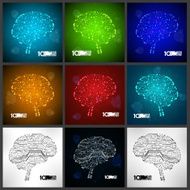 Circuit board vector background N8