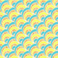 Grunge shell pattern Based on Traditional Japanese Embroidery N4