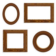 Vector wooden frames