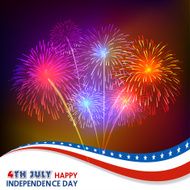 Fourth of July with firework Background N10