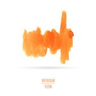 Watercolor orange spot Template graphics banners logos backgrounds textures Vector N2