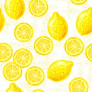 Seamless pattern with lemons N13