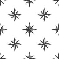 compass rose vector seamless pattern