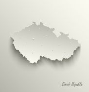 Abstract map Czech Republic template