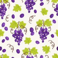 Seamless pattern with grapes N5