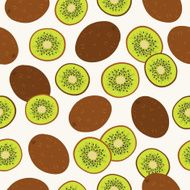 Seamless pattern with kiwi N2