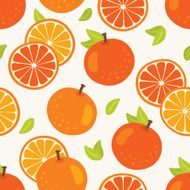 Seamless pattern with oranges N7