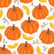 Seamless pattern with pumpkins N6