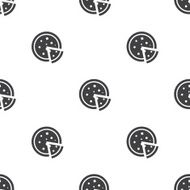 pizza vector seamless pattern