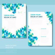 abstract poster template design N2