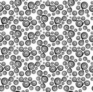 Seamless geometric &Ntilde;Âircles pattern black color