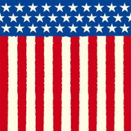 American square sketch flag