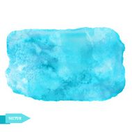 Watercolor blue paint stain N5