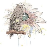 sketch of a owl N7