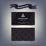 black maze visiting card concept N2