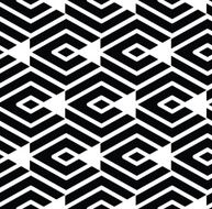 Monochrome visual abstract textured geometric seamless pattern N17
