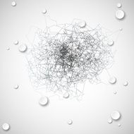 Light circles abstract background vector illustration