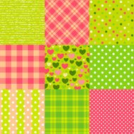 Set of 9 seamless New Year textures