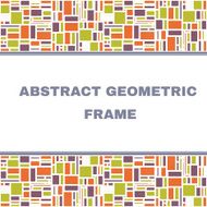 Abstract Geometric Colorful Frame