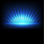 Abstract spark light blue isolate on black background vector illustration