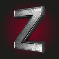 z metal letter
