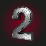 2 metal letter