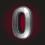 0 metal letter