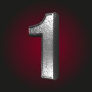 1 metal letter