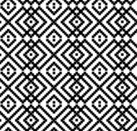 Decorative black and white seamless texture Ethnic traditional background