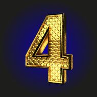 4 golden letter