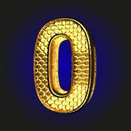 0 golden letter