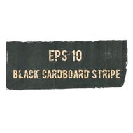 Black cardboard torn stripe