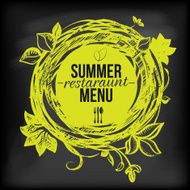 Chulkboard summer restaraunt menu