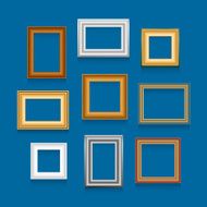 Vector set of picture frames