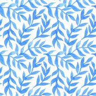 Spring leaves seamless watercolor pattern-model for design of gi N5