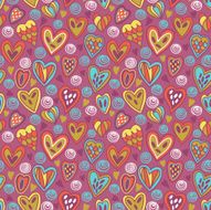 Romantic seamless pattern in vector N2