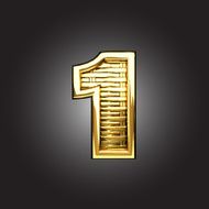 Vector golden figure 1 N2