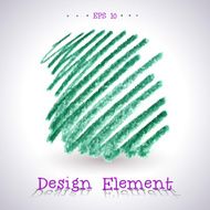 Vector watercolor pencil stain N9