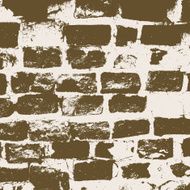 Brickwork brick wall of an old house brown grunge texture N2