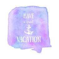 Have a great vacation poster