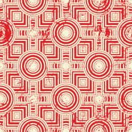 Vintage geometric seamless pattern vector repeat background N12