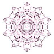 Mandala Round Ornament Pattern Tattoo Vector