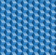 Seamless pattern with 3d cubes